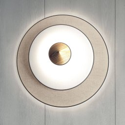 Forestier Cymbal S LED wall light, natural