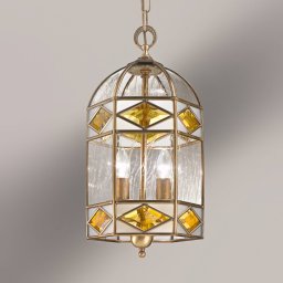 Cremasco Emilia - hanging light with cathedral glass