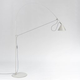 midgard LED floor lamp AYNO L, grey/grey, 3,000 K, 166 cm