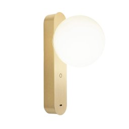 LEDS-C4 LED wall lamp Perlina, USB, gold-coloured, 5.1 cm
