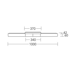 HerzBlut LED ceiling lamp Lana del bianco, wood, dimmable