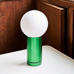 HAY Turn on LED table lamp, dimmer, green base