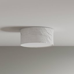 By Rydéns Vita ceiling light, Ø 40 cm, white, linen