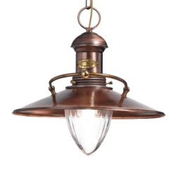 Cremasco Scia - antique hanging light in copper