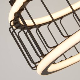 Searchlight LED pendant light Cage Ø 38cm