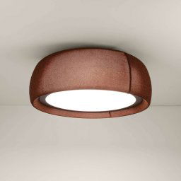 LEDS-C4 LED ceiling lamp Gong, brown, 3,000 K, Ø 61.2 cm