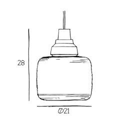 DESIGN BY US New Wave Strip pendant light, clear