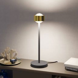 Top Light Puk! 80 Eye Table LED matt lenses, brass/black