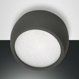 Fabas Luce LED downlight Vasto, anthracite, Ø 8 cm, 120°, aluminium