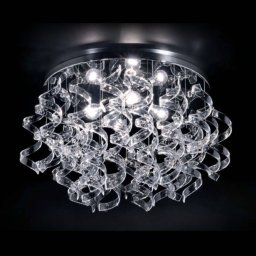 Metallux Crystal ceiling light, Ø 70 cm