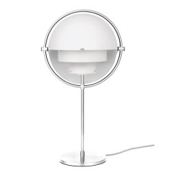 GUBI Multi-Lite table lamp, height 50 cm, chrome/white