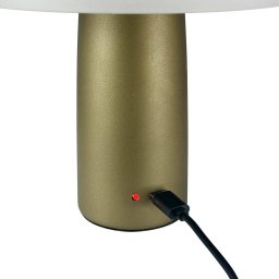 Dyberg Larsen LED rechargeable table lamp Porter, green, height 16 cm