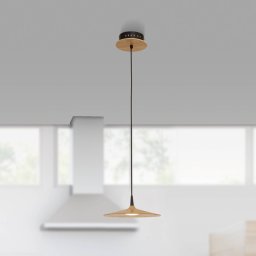 Zambelis LED pendant light 19150, light wood, Ø25 cm