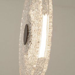 Zambelis LED pendant light 23075, clear, glass, Ø 35 cm, 3,000 K