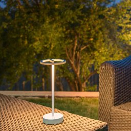 SLV LED rechargeable lamp Vinolina One, white, 2,700 K, height 33 cm