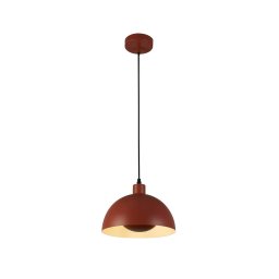 Searchlight Mars pendant light, dark orange, Ø 25 cm, steel