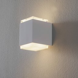 BEGA 50063 LED wall light 3,000 K 9 cm white