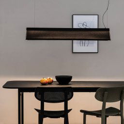 FARO BARCELONA Ludovico Surface LED pendant light, 115 cm, black