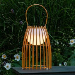 Lucide LED table lamp Fjara, brown