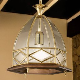 Cremasco Campana pendant light, beautiful material mix