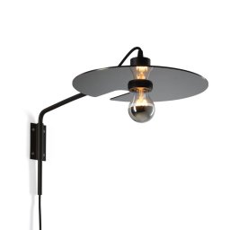 Wever & Ducré Lighting WEVER & DUCRÉ Mirro 1.0 wall w. arm black/chrome