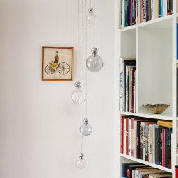 EBB & FLOW EBB & FLOW Uva M Hanging Ball Silver Clear Swirl