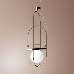 Fontana Arte Delicate LED hanging light Setareh in chrome