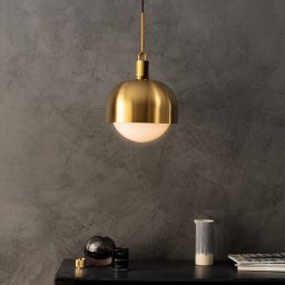 Buster + Punch Forked brass/opal glass Ø 25 cm