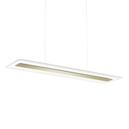 Linea Light Antille LED hanging light, rectangular, gold