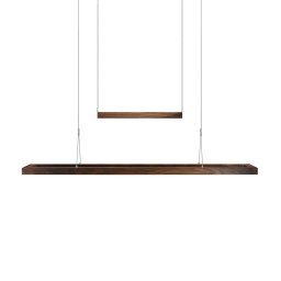 HerzBlut Amalia LED pendant light, oiled walnut