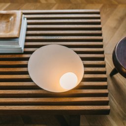 Vibia Musa 7404 table lamp with battery, taupe