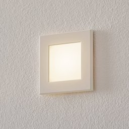 BEGA Accenta wall lamp angular frame white 315 lm