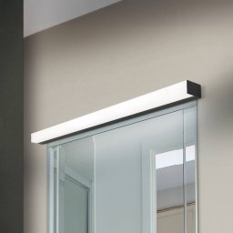 ORION LED mirror light Horizon, width 90 cm, black, IP44