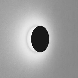 Egger Licht EGG DLS Orbit wall light, black, Ø 25 cm, aluminium, 2,700 K