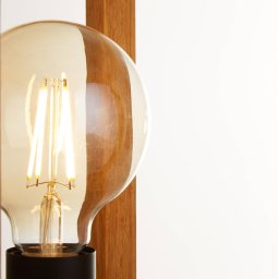 Searchlight Square table lamp made of bamboo