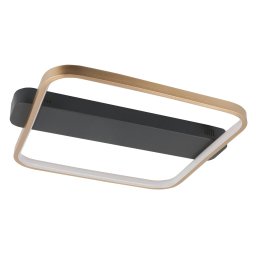 HighLight LED ceiling light Ascona, black/gold, 28 W