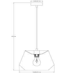 Lucide Jessica pendant light, black, 1-bulb, Ø 30 cm, cotton