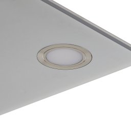 Evotec Pano square LED hanging light, metallic