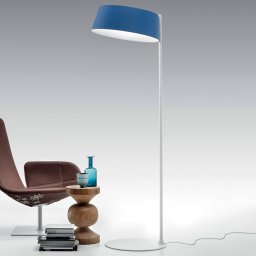 Stilnovo Oxygen_FL2 LED floor lamp in azure blue