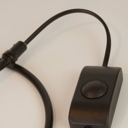 Searchlight Dulwich table lamp, dimmable, black, metal, 57 cm, E27