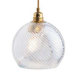 EBB & FLOW Rowan hanging light gold/crystal Ø 22 cm