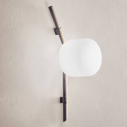 kdln Floed wall light, height 77 cm, bronze-coloured