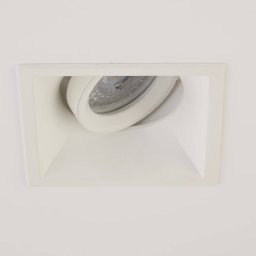 Searchlight Slim Trim Square recessed light, white, 9 x 9 cm, aluminium, GU10