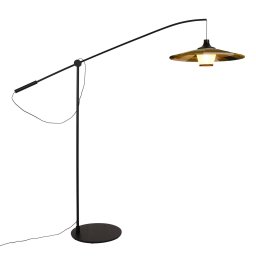 Forestier Parrot floor lamp abacá lampshade, green