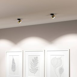 Top Light Puk! 80 Move LED spot matt lens brass/black