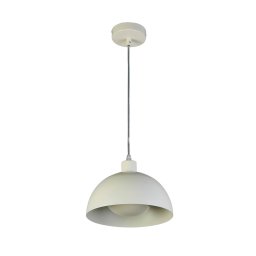 Searchlight Mars pendant light, cream, Ø 25 cm, steel
