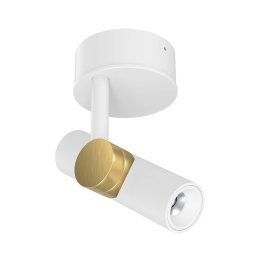 Linea Light LED downlight Goose, white/gold-coloured, aluminium, 2,700 K