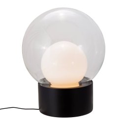 pulpo table lamp Boule Medium, clear/opal/black, glass