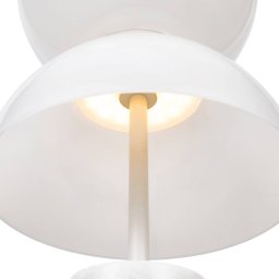 Maytoni LED table lamp Kyoto, white, height 46 cm, marble