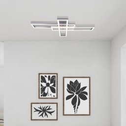 Näve Bantry LED ceiling light, 3 rectangles, CCT, RGB
